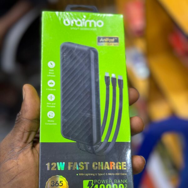 Oraimo UltraCharge Power Bank - 10,000MAH with 3 Ports